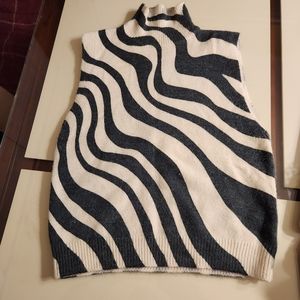 ZARA Turtleneck Sleeveless Sweater